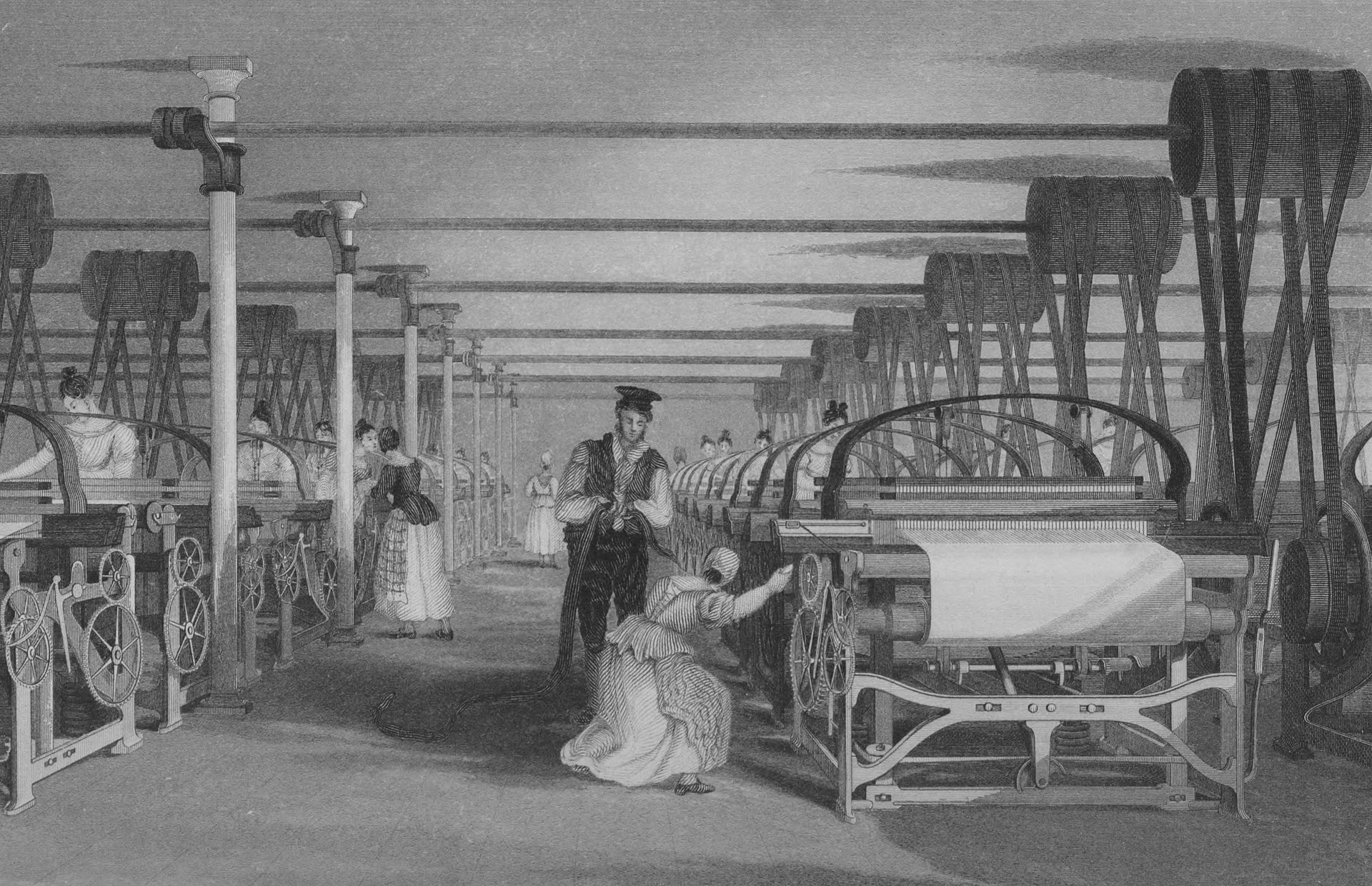 Powerloom Weaving In 1835-1
